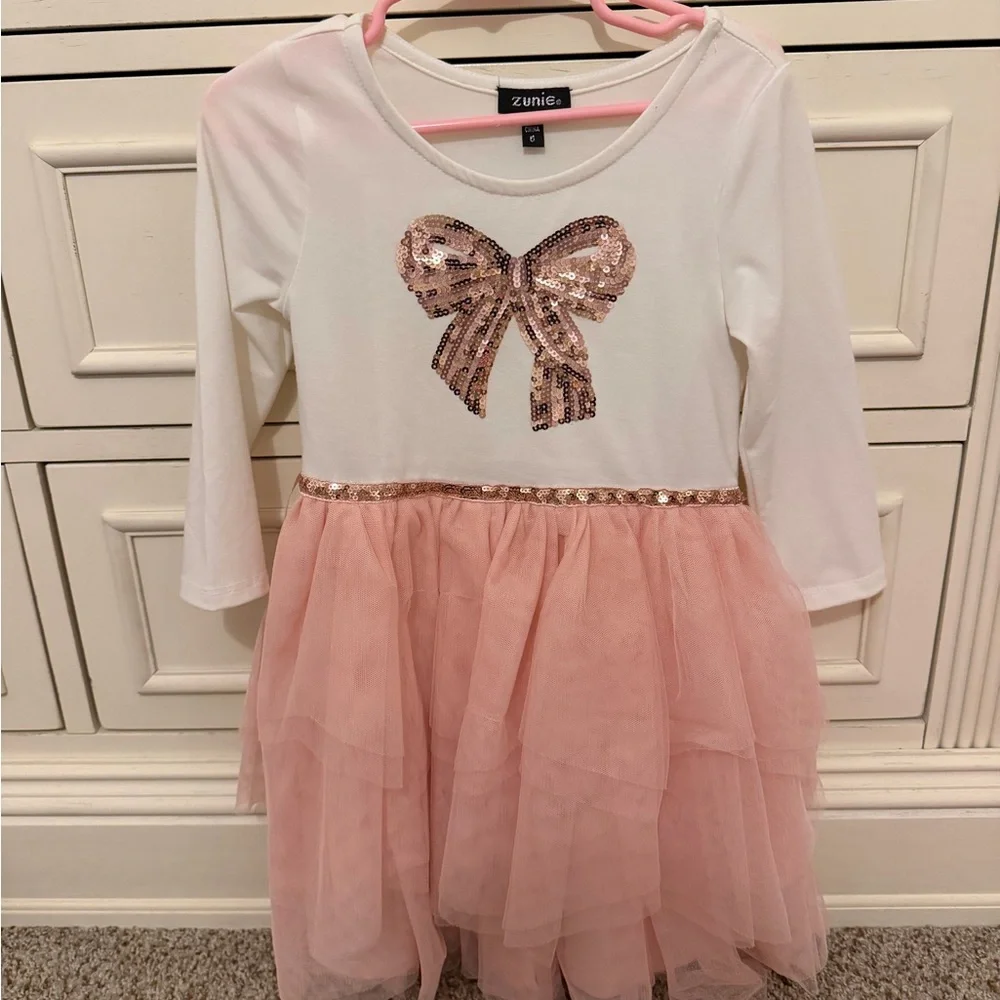 Zunie Bow Tulle Dress size 5